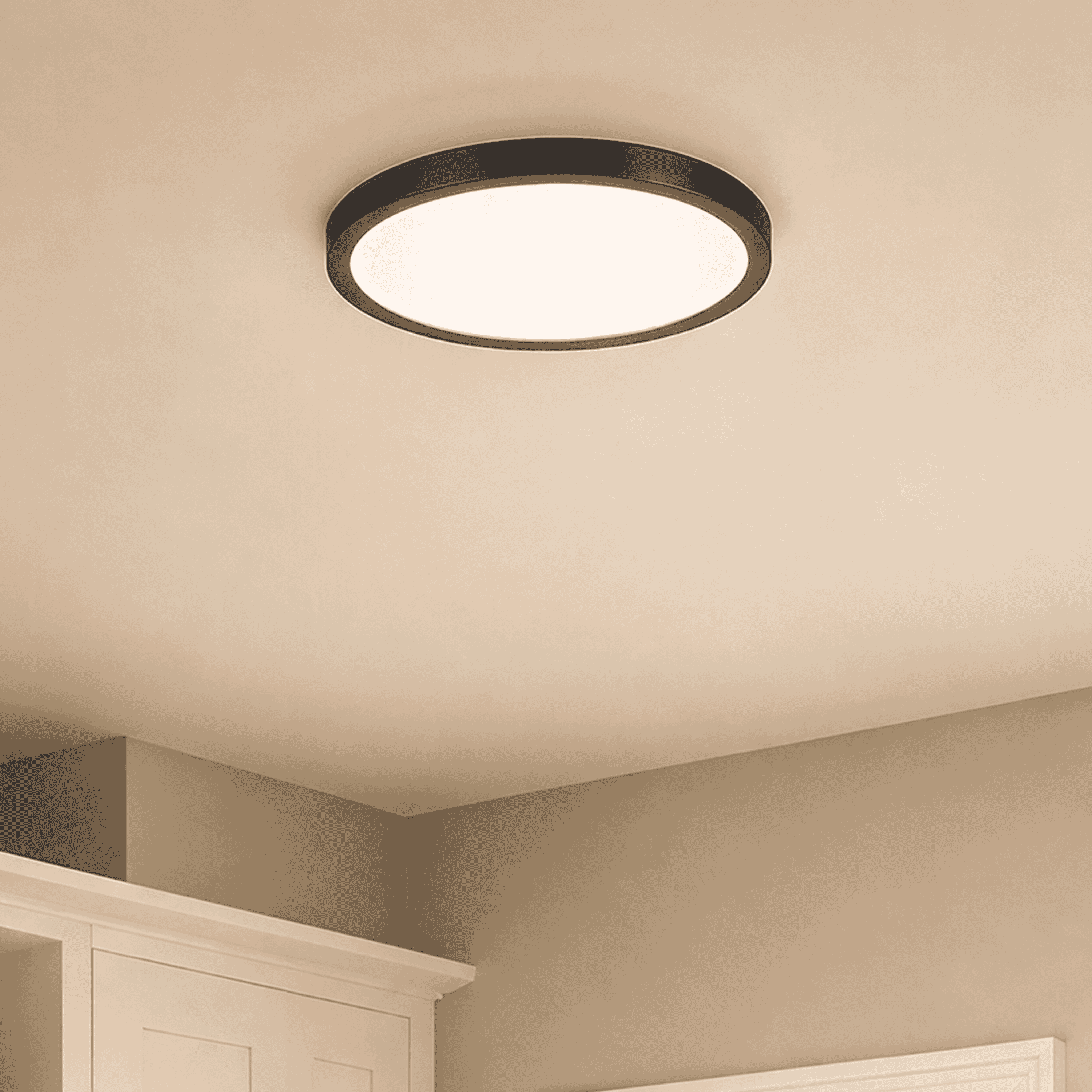 Photos - Chandelier / Lamp Savoy House LED Flush Mount in Black 6-3333-12-BK