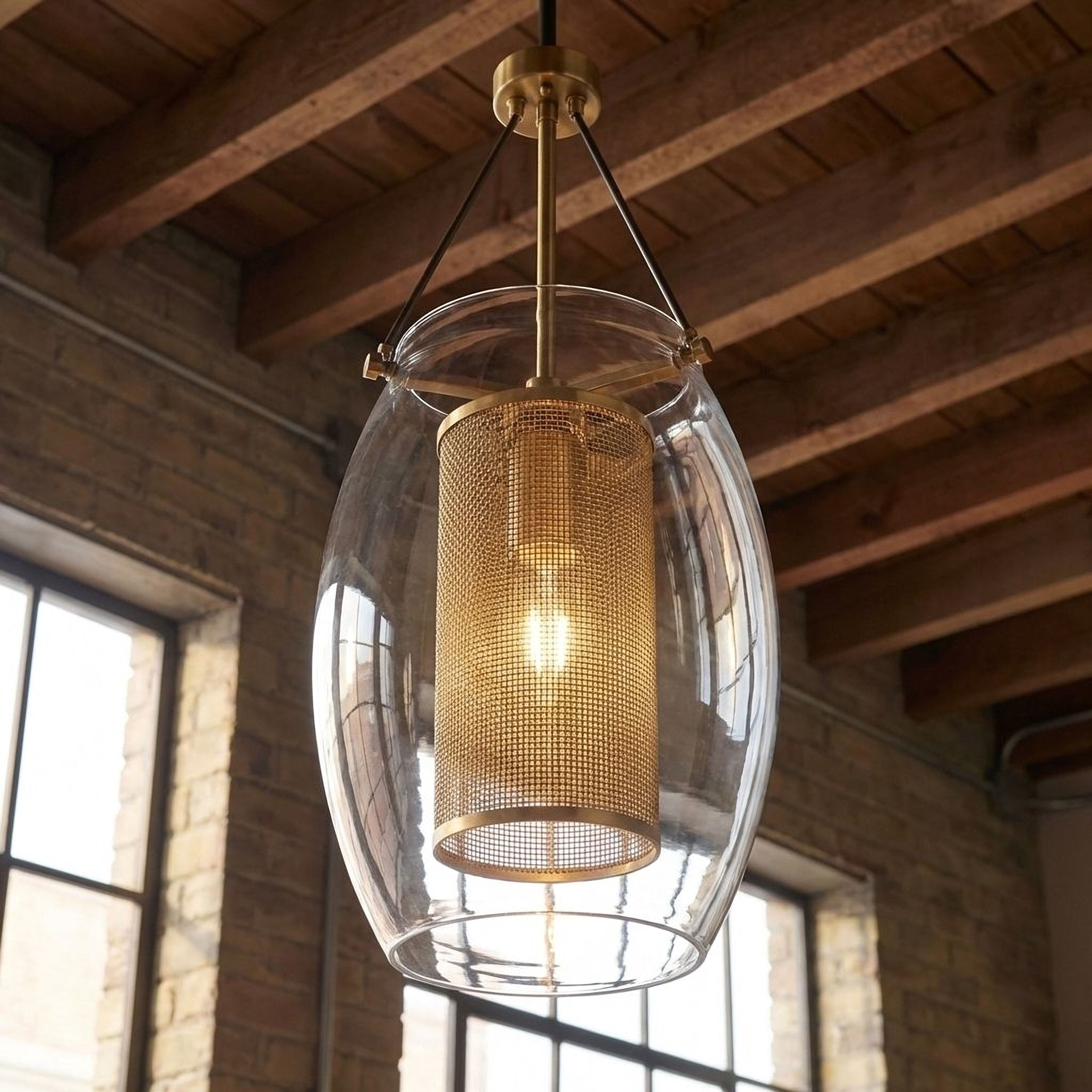 Photos - Chandelier / Lamp SAVOY House  House by Brian Thomas Dunbar Pendant Light in Warm Brass - 7-9063-1-95 7-9063-1-95 